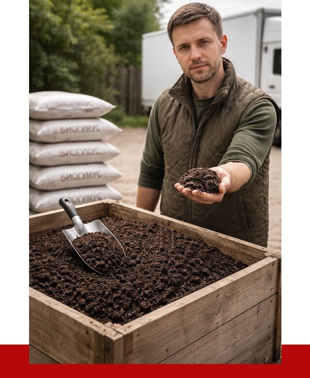 Купить биогумус в Воткинске с доставкой от 8806 р. за куб | ПРОНЕРУДВтк