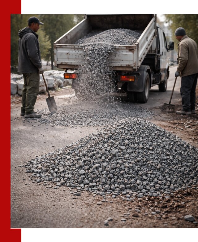 Гранитная крошка для посыпки дорог и тротуаров в Воткинске