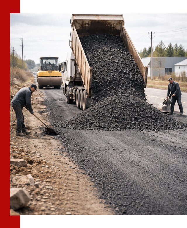 Асфальтовая крошка для дорог в Воткинске — поставка и доставка