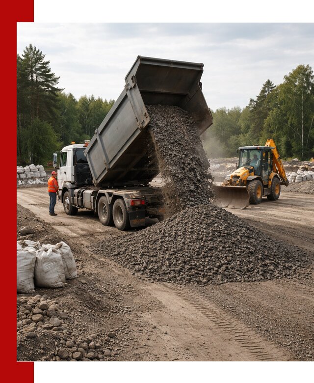 Доставка дробленого асфальта в Воткинске для дорожных работ