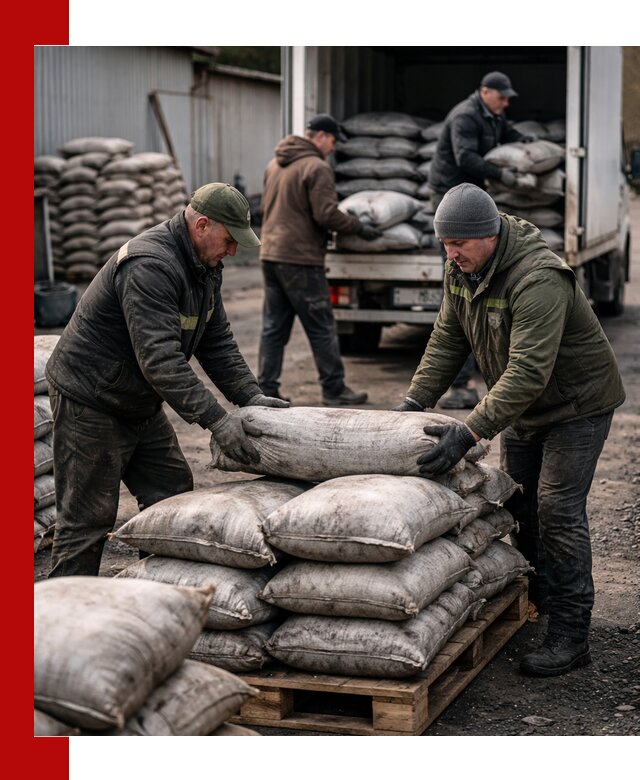 Доставка угля в мешках по выгодным ценам в Воткинске