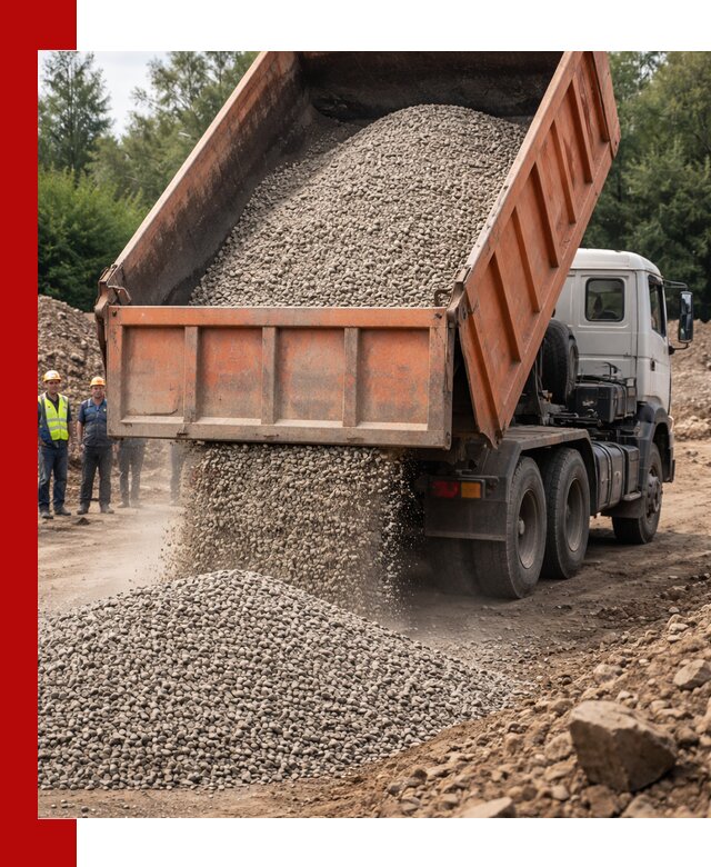 Доставка сыпучих материалов самосвалом в Воткинске быстро и надежно