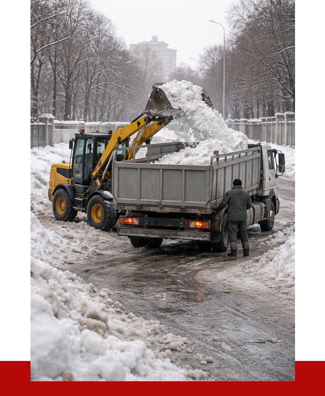 Вывоз снега с погрузкой в Воткинске от 3626 р. ПРОНЕРУДВтк