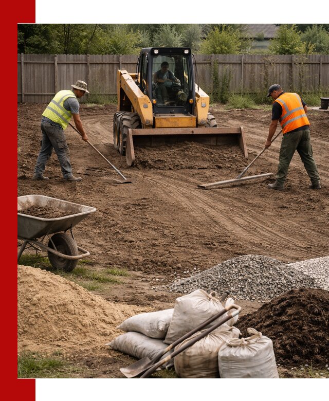 Выравнивание участка под строительство и благоустройство в Воткинске