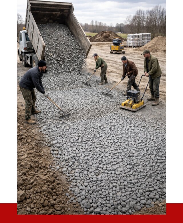 Устройство щебеночной подушки в Воткинске от 4662 р. ПРОНЕРУДВтк